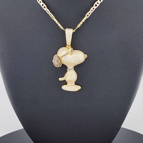 Sterling Silver 925 Snoopy Pendant Necklace – Classic Peanuts Character Jewelry - Picture 3 of 9